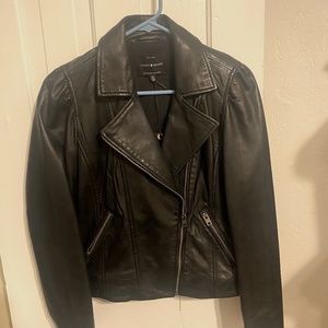 Leather moto jacket size S Lucy Brand